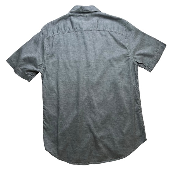 Faherty Men’s Short Sleeve Cotton Tencel Button Down in Gray Size S - Picture 2 of 11